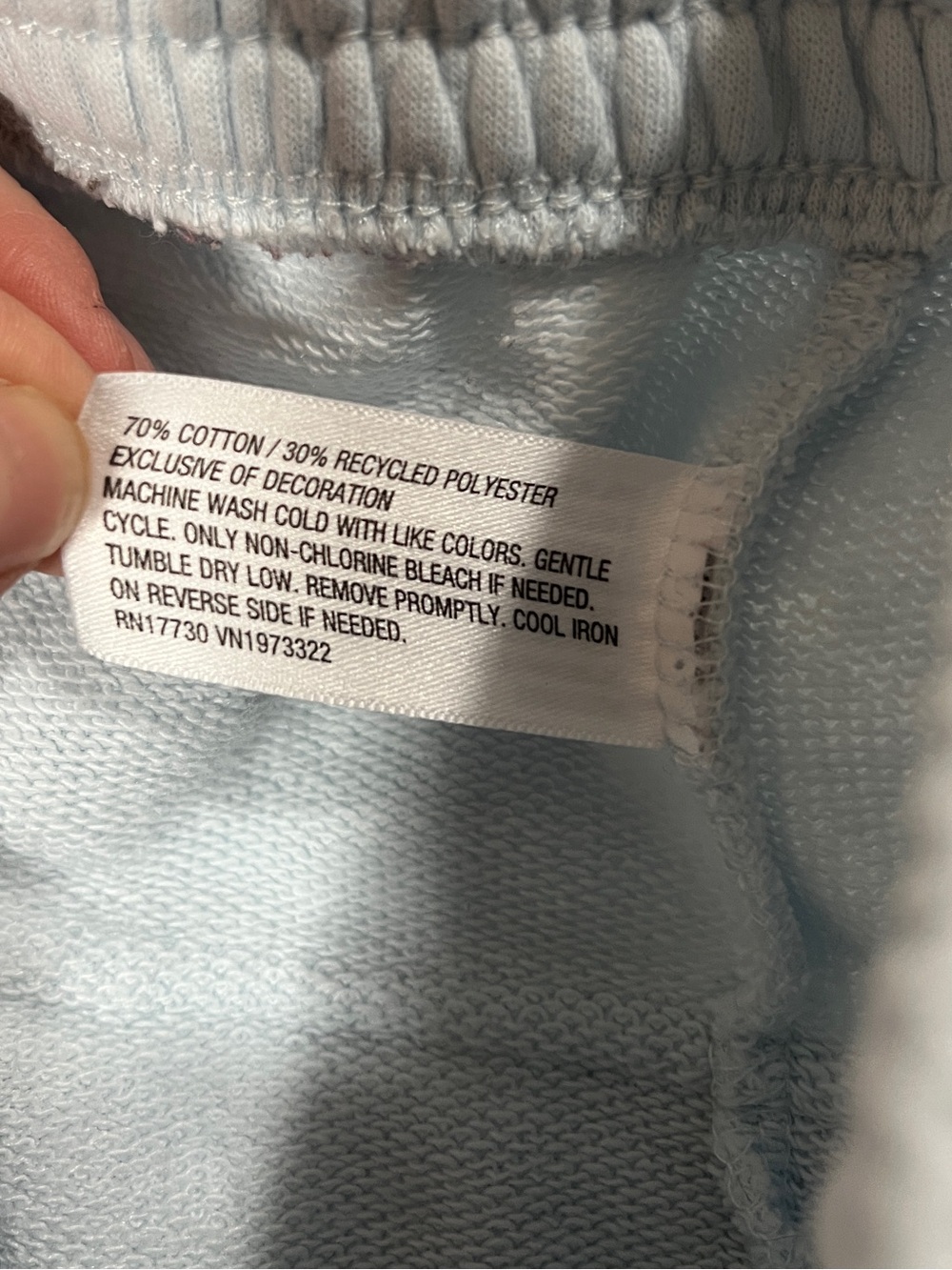 Baby Blue Cargo Sweat Shorts Size Women’s Medium Loungewear Comfy Pastel - Picture 5 of 5
